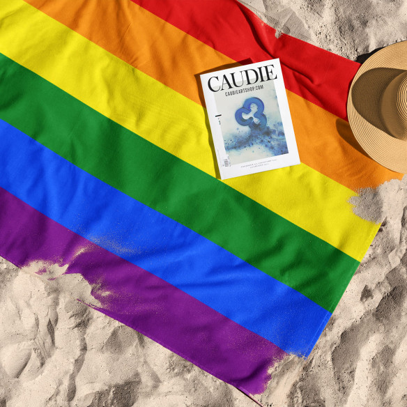 Drapeau arc en ciel LGBT - Serviette de plage - Caudie