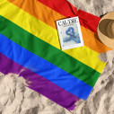 Drapeau arc en ciel LGBT - Serviette de plage - Caudie
