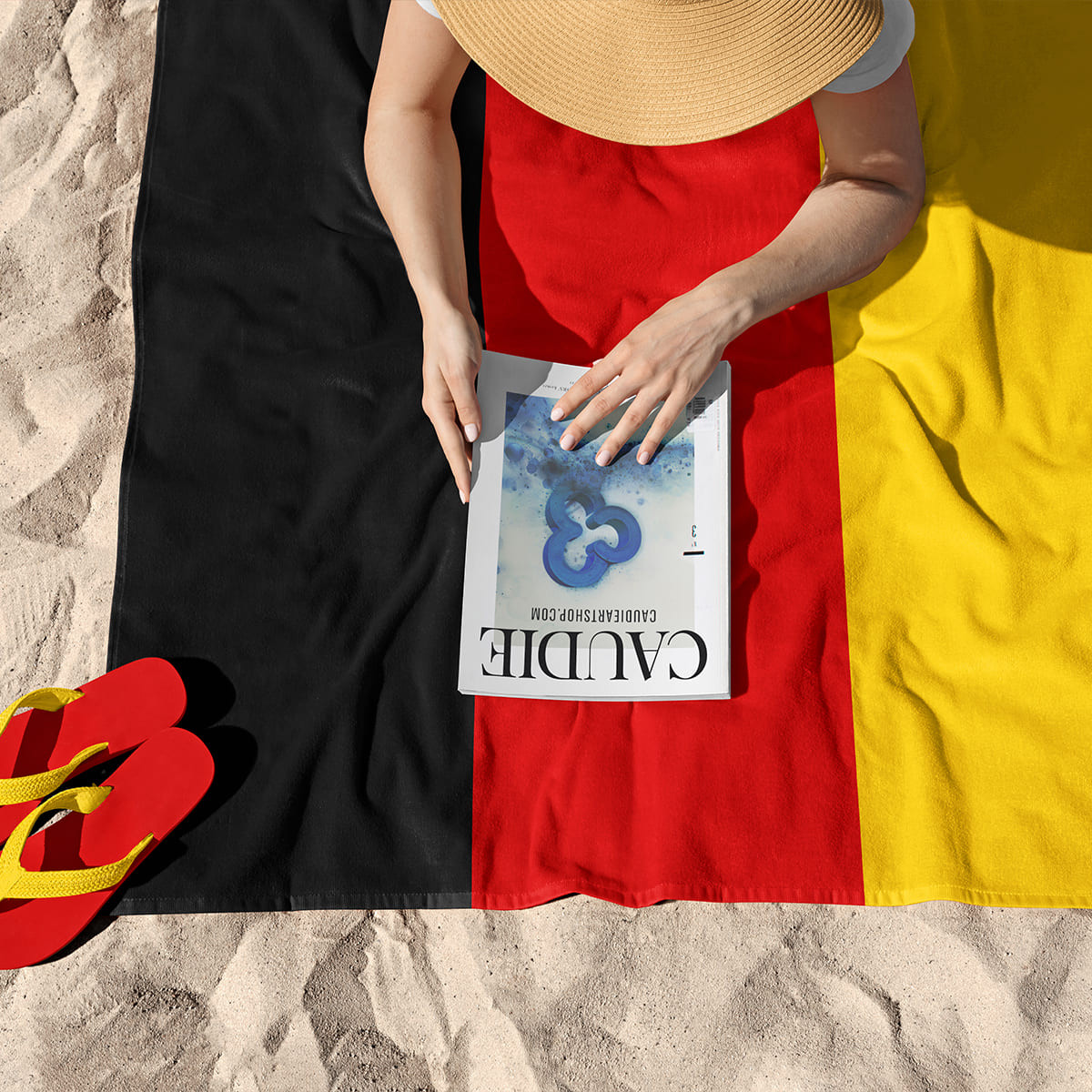 Drapeau de l'Allemagne - Serviette de plage - Caudie