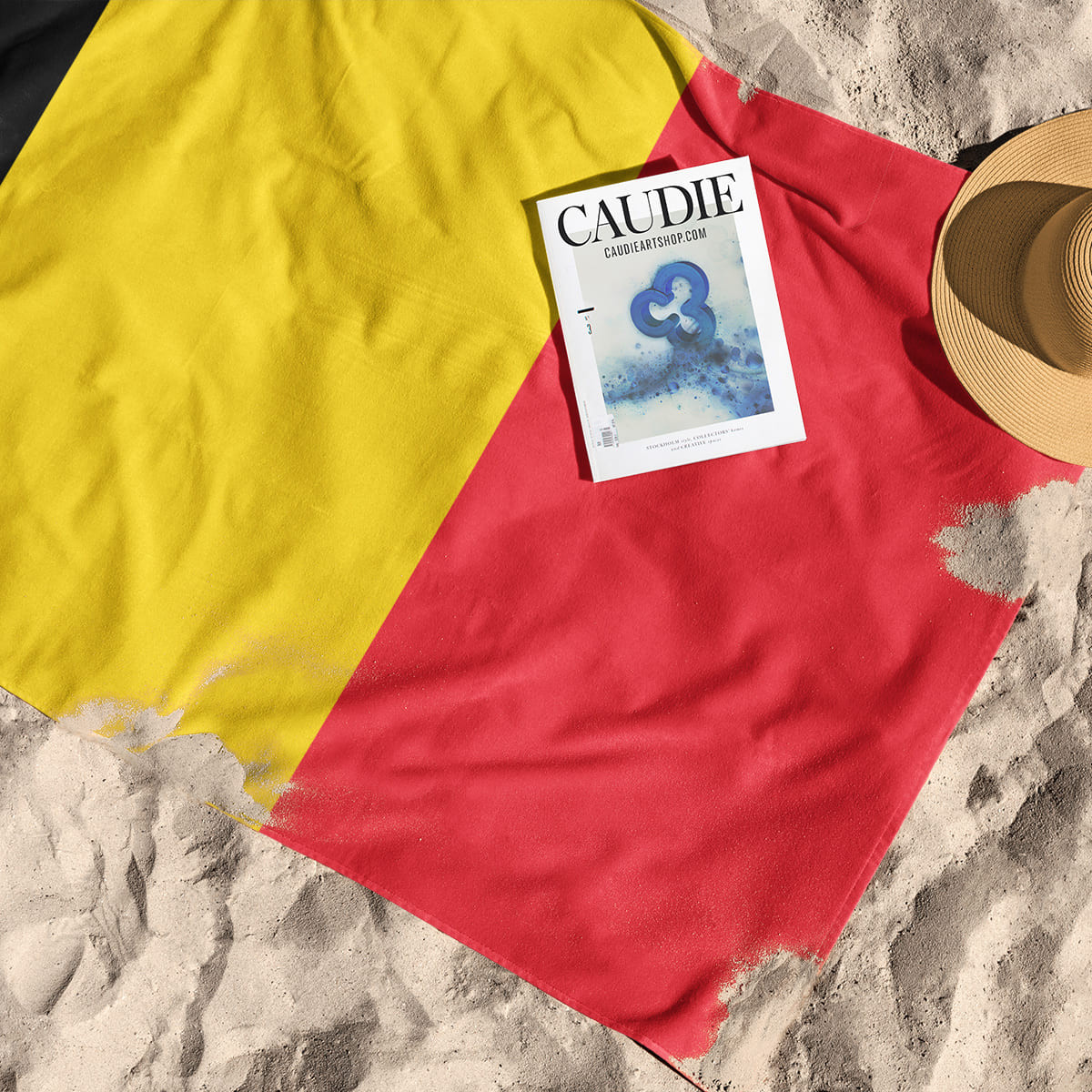 Flag of Belgium - Beach towel - Caudie