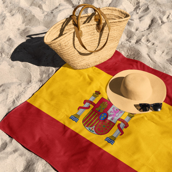 Drapeau de l'Espagne - Serviette de plage - Caudie