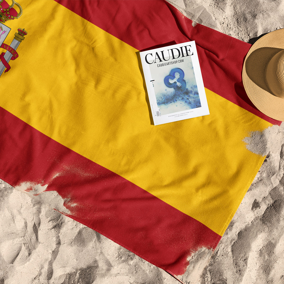 Drapeau de l'Espagne - Serviette de plage - Caudie