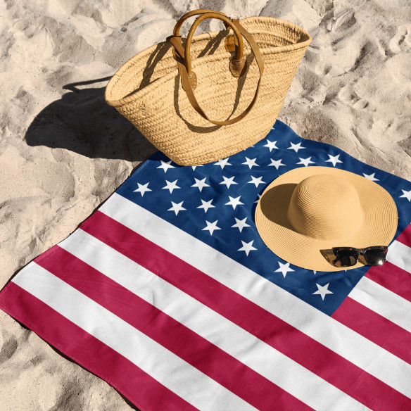 Flag of the United States of America - Beach towel - Caudie