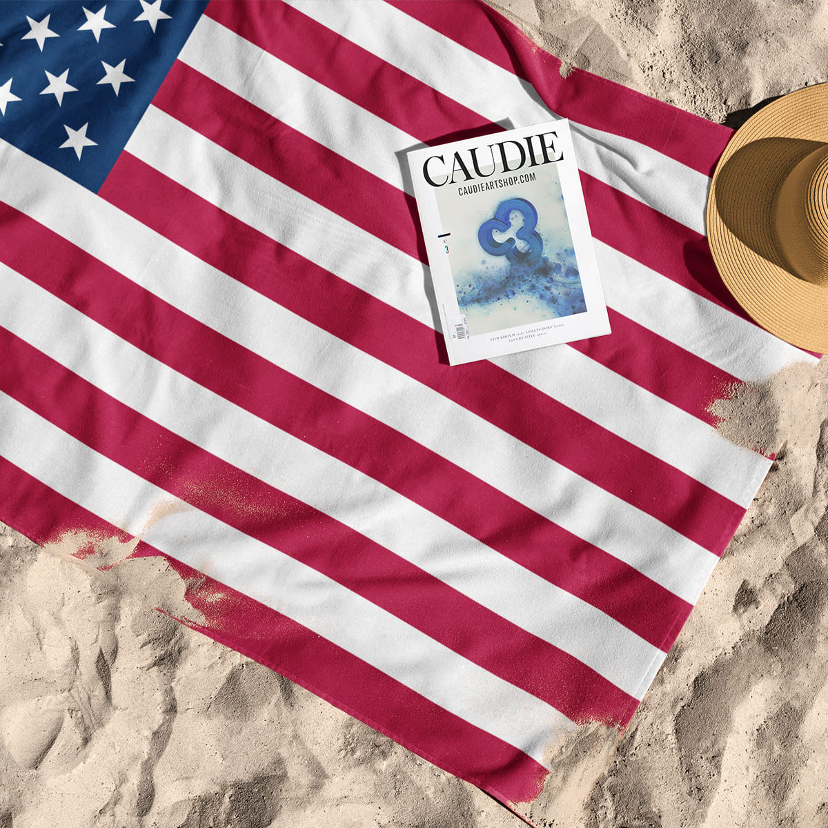 Flag of the United States of America - Beach towel - Caudie