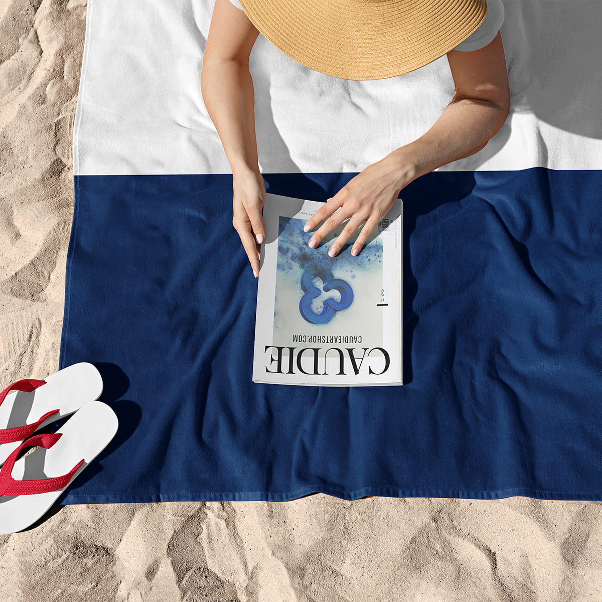 Drapeau de la France - Serviette de plage - Caudie