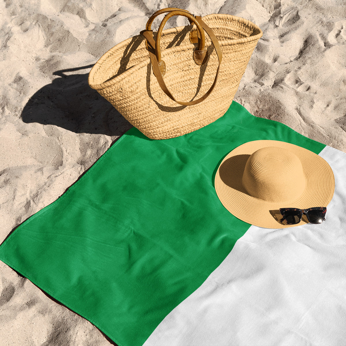 Drapeau de l'Italie - Serviette de plage - Caudie