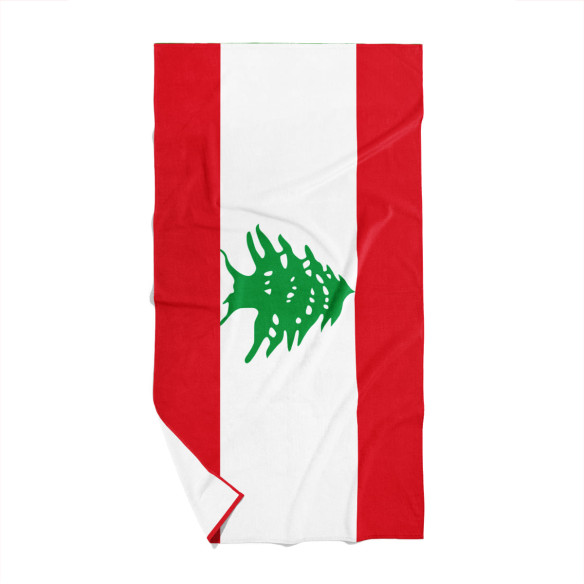 Drapeau du Liban - Serviette de plage - Caudie
