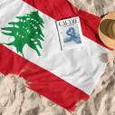 Drapeau du Liban - Serviette de plage - Caudie