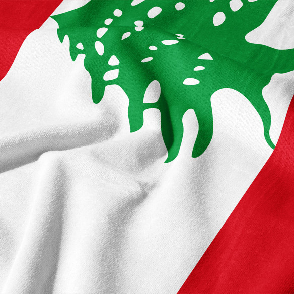 Drapeau du Liban - Serviette de plage - Caudie