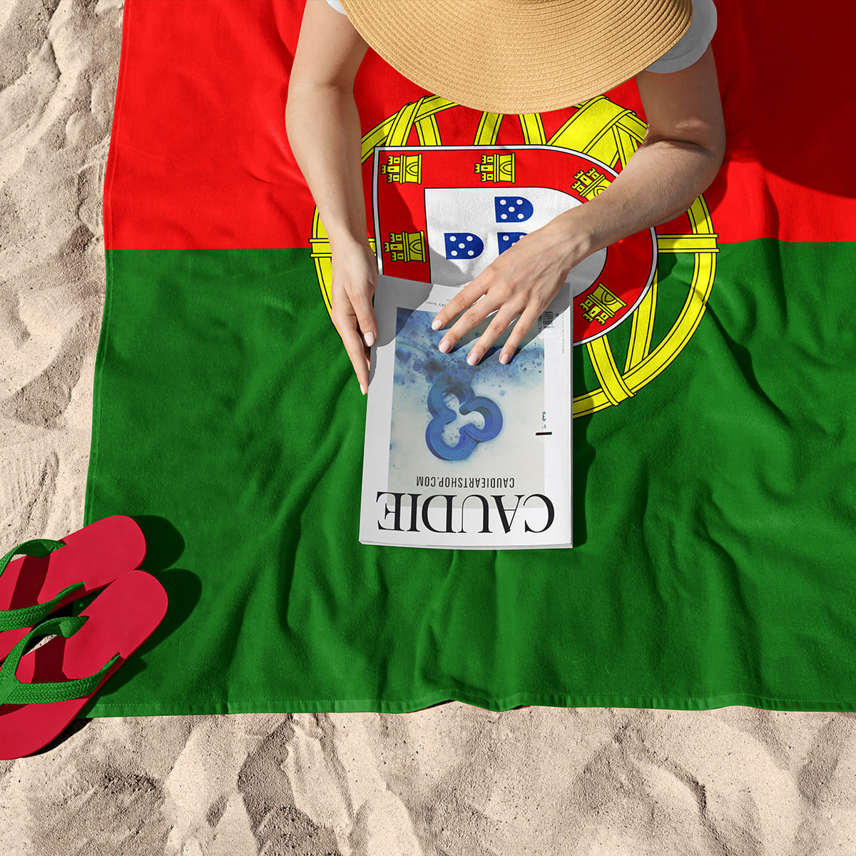 Flag of Portugal - Beach towel - Caudie