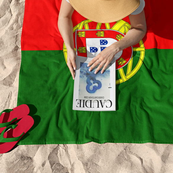 Drapeau du Portugal - Serviette de plage - Caudie