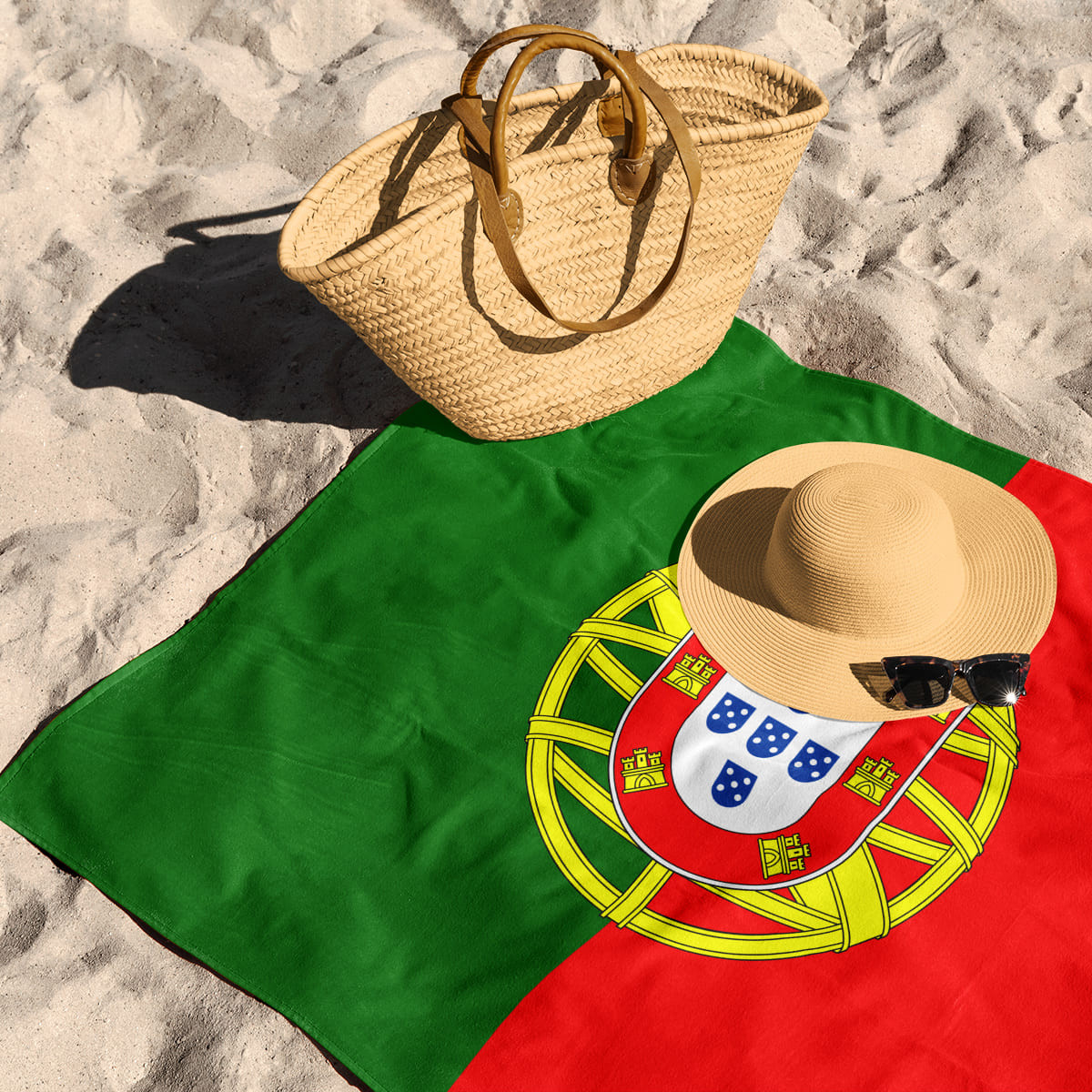 Flag of Portugal - Beach towel - Caudie
