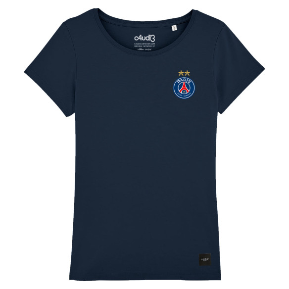 PSG 2 étoiles ligue des champions 2026 - T-shirt femme - Caudie