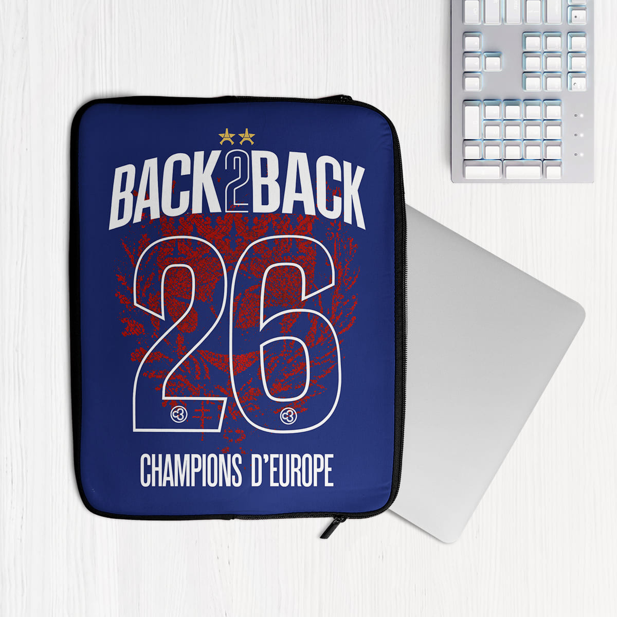 PSG 2 étoiles ligue des champions 2026 - Housse pour ordinateur portable - Caudie
