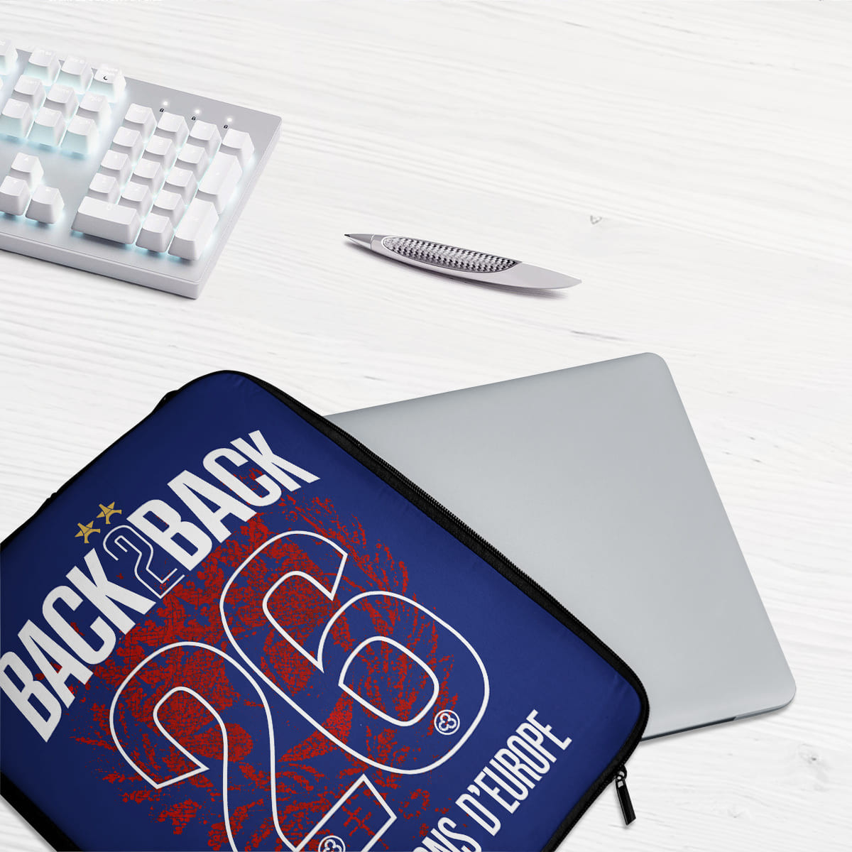 PSG 2 stars champions league 2026 - Laptop sleeve - Caudie