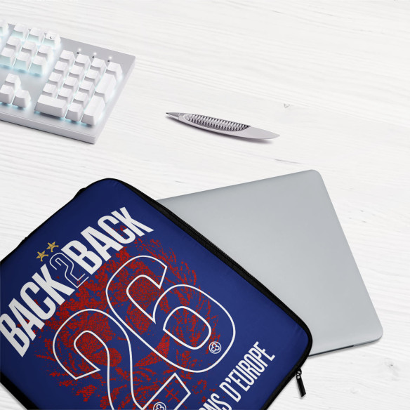 PSG 2 stars champions league 2026 - Laptop sleeve - Caudie