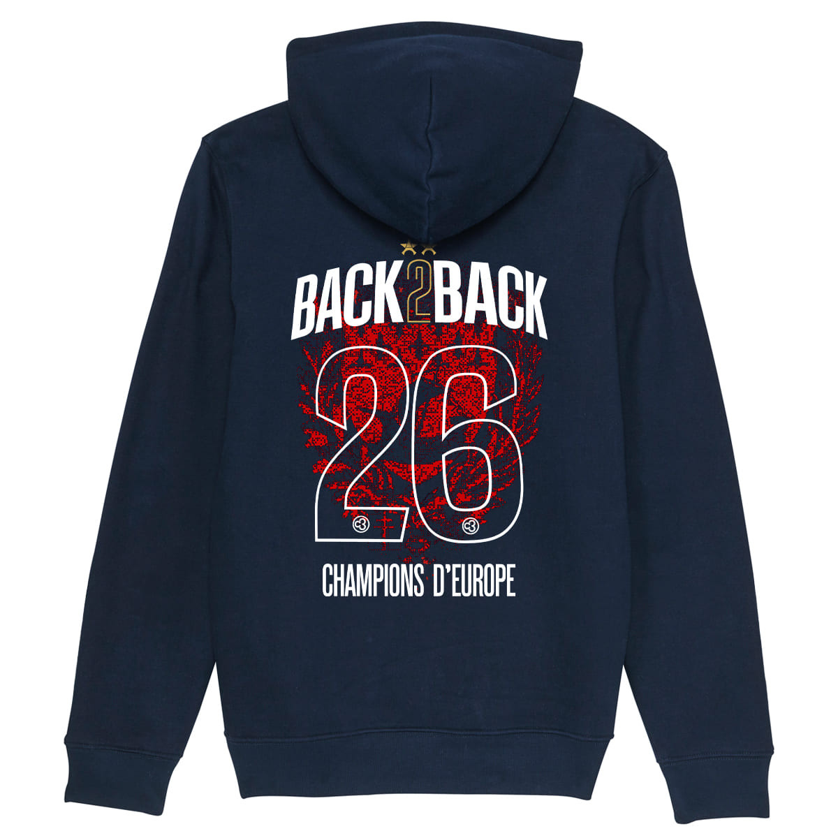 PSG 2 étoiles ligue des champions 2026 - Hoodie - Caudie