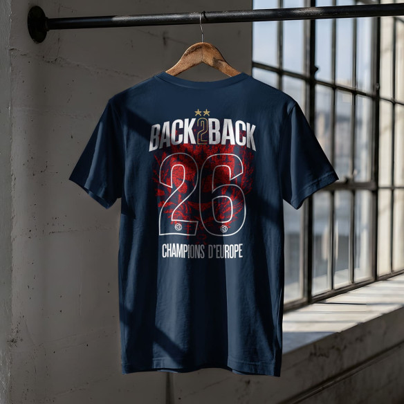 PSG 2 stars champions league 2026 - Kid s t-shirt - Caudie