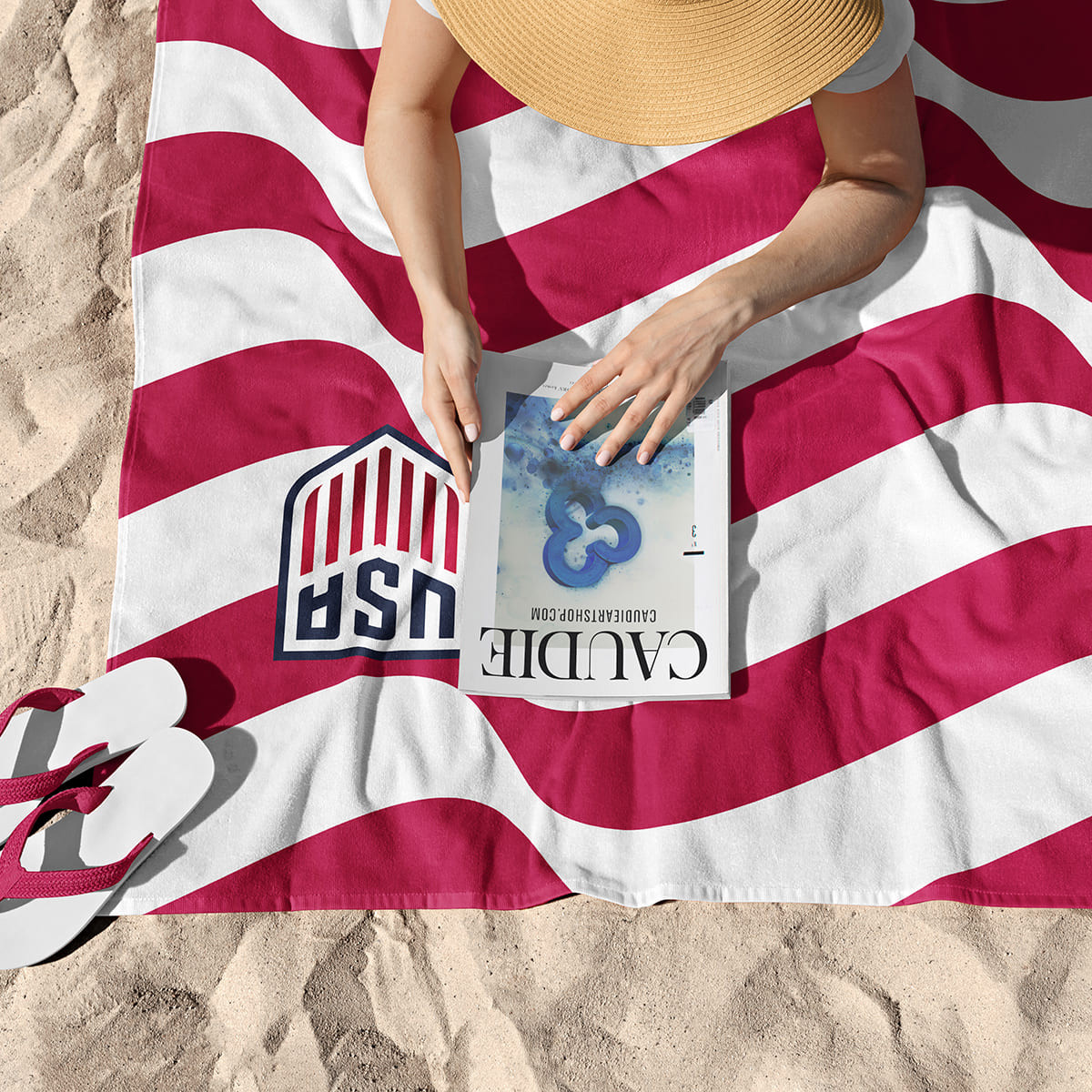Équipe des États-Unis d'Amérique foot 2026 - Serviette de plage - Caudie