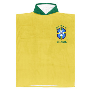 Équipe du Brésil foot 2026 - Poncho de bain - Caudie