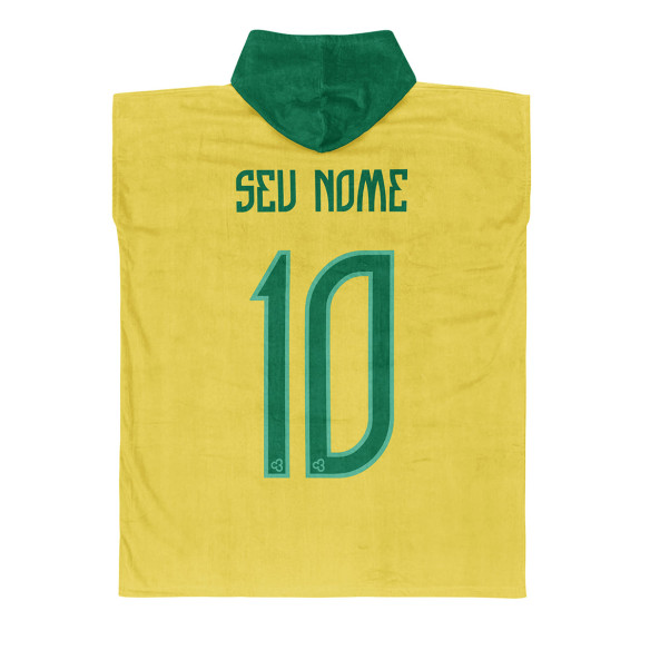 Brazil soccer team 2026 - Bath poncho - Caudie