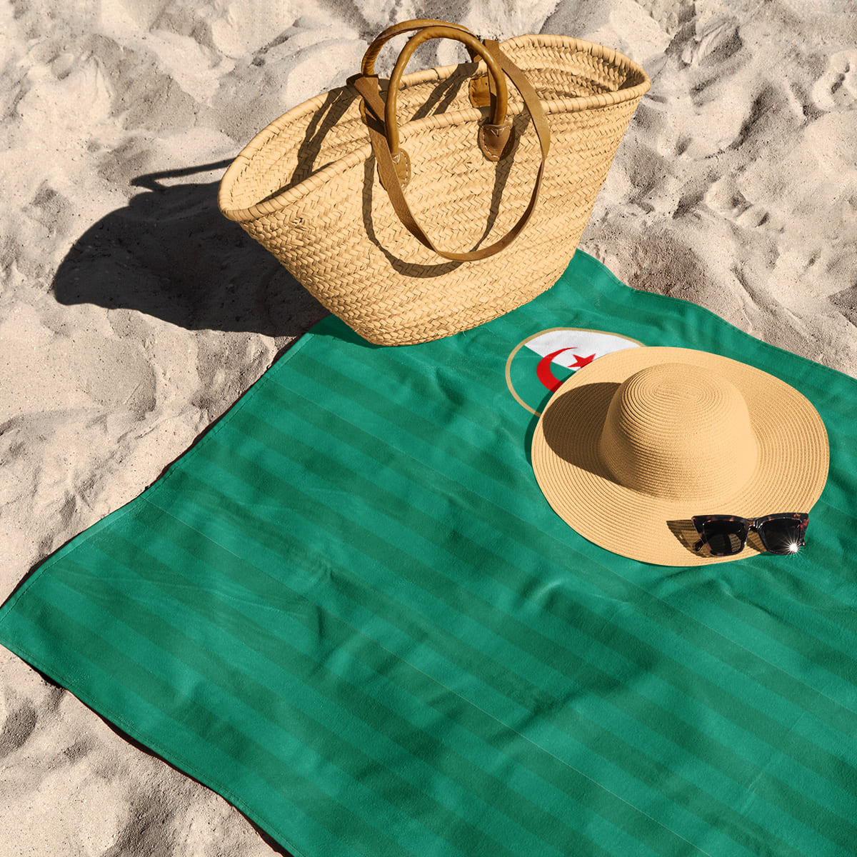 Algeria soccer team 2026 - Beach towel - Caudie