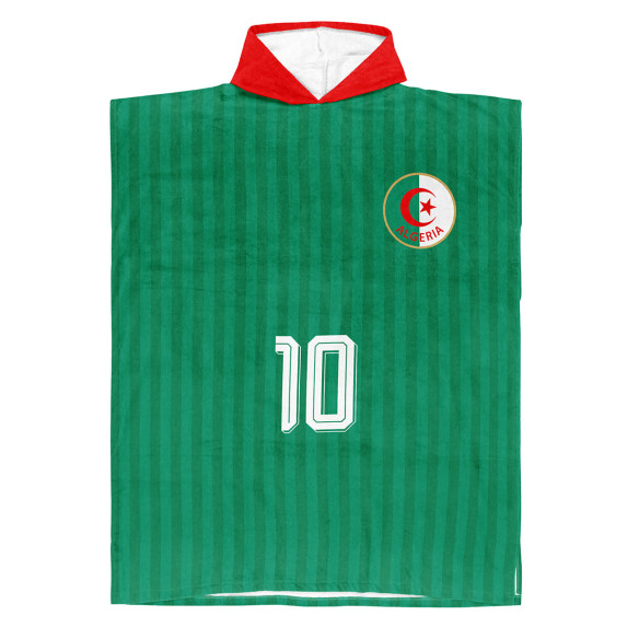 Équipe d'Algérie foot 2026 - Poncho de bain - Caudie