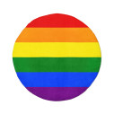 LGBT rainbow flag - Round beach towel - Caudie
