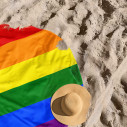 LGBT rainbow flag - Round beach towel - Caudie
