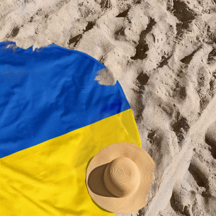 Ukraine flag - Round beach towel - Caudie 2