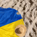 Drapeau Ukraine - Serviette de plage ronde - Caudie