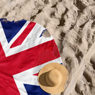 Flag of United Kingdom - Round beach towel - Caudie 2