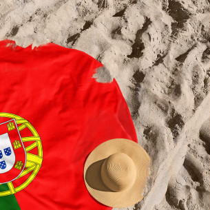 Flag of Portugal - Round beach towel - Caudie 2