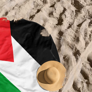 Palestine flag - Round beach towel - Caudie 2