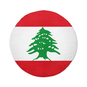 Flag of Lebanon - Round beach towel - Caudie