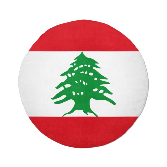 Drapeau du Liban - Serviette de plage ronde - Caudie