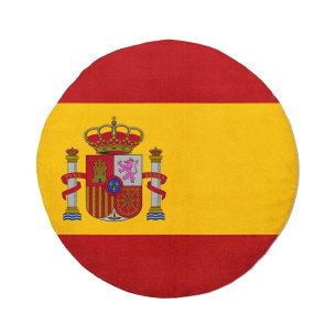 Flag of Spain - Round beach towel - Caudie