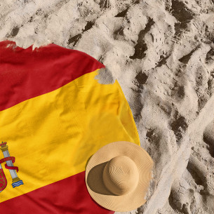 Flag of Spain - Round beach towel - Caudie 2