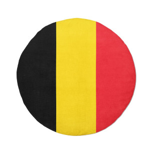 Flag of Belgium - Round beach towel - Caudie