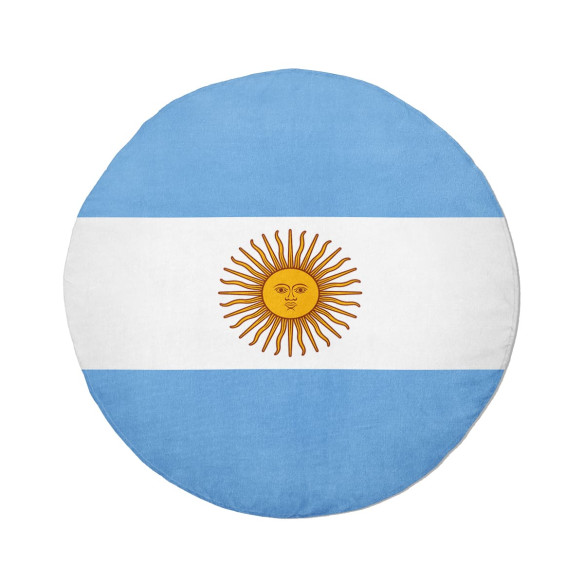 Flag of Argentina - Round beach towel - Caudie