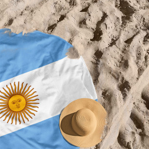 Flag of Argentina - Round beach towel - Caudie 2