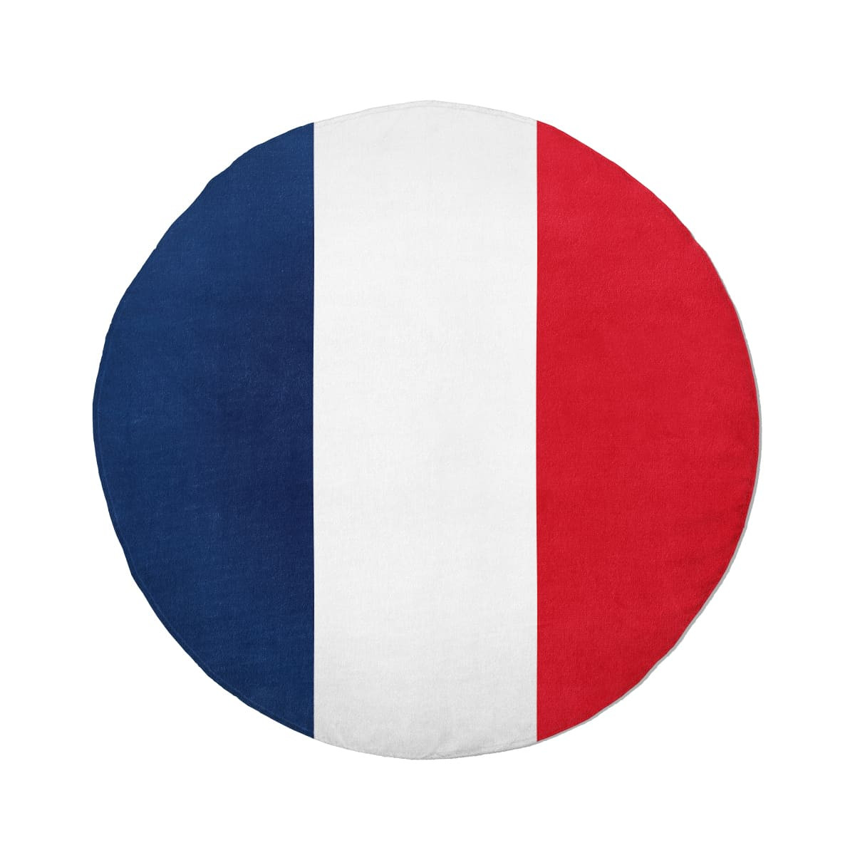 Drapeau de la France - Serviette de plage ronde - Caudie