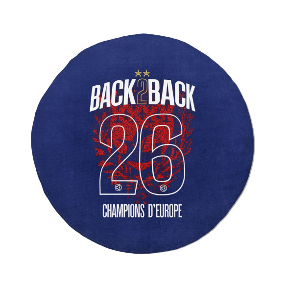 PSG 2 stars champions league 2026 - Round beach towel - Caudie