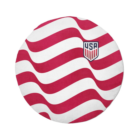 Équipe des États-Unis d'Amérique foot 2026 - Serviette de plage ronde - Caudie