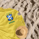 Brazil soccer team 2026 - Round beach towel - Caudie