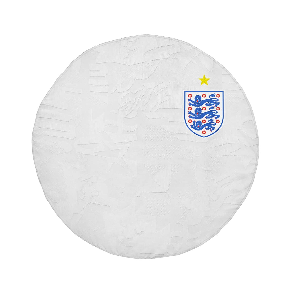 Équipe d'Angleterre foot 2026 - Serviette de plage ronde - Caudie