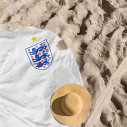Équipe d'Angleterre foot 2026 - Serviette de plage ronde - Caudie