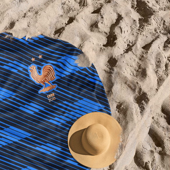 France soccer team 2026 - Round beach towel - Caudie