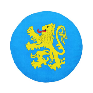 Official Flag Apartment - Round beach towel - The Big Bang Theory - Caudie