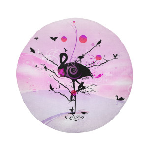 Flamingo - Round beach towel - Caudie